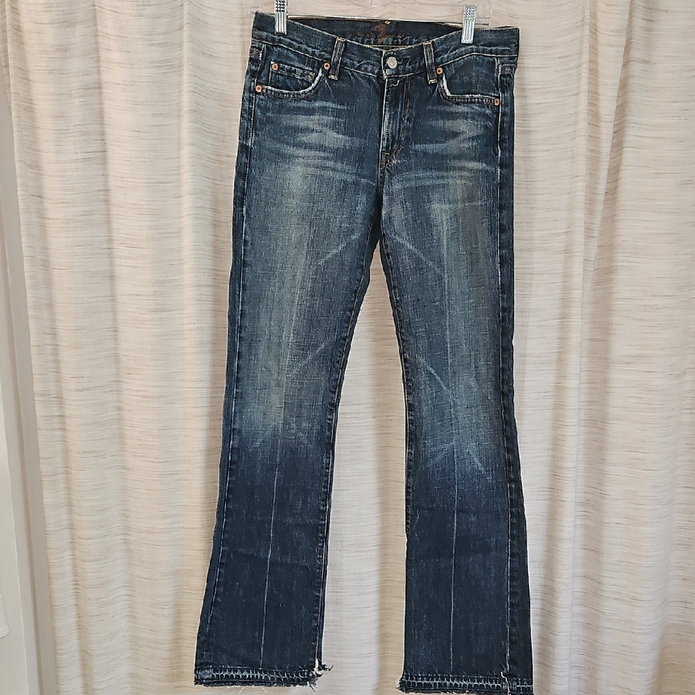 7 For All Mankind Dark Blue Denim Jeans Size 29 By 31